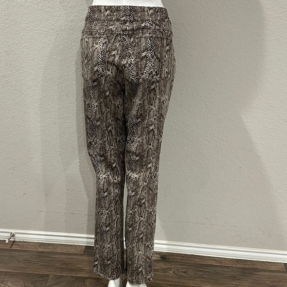 Snakeskin Print Women's Jeans - Picture 2 of 3